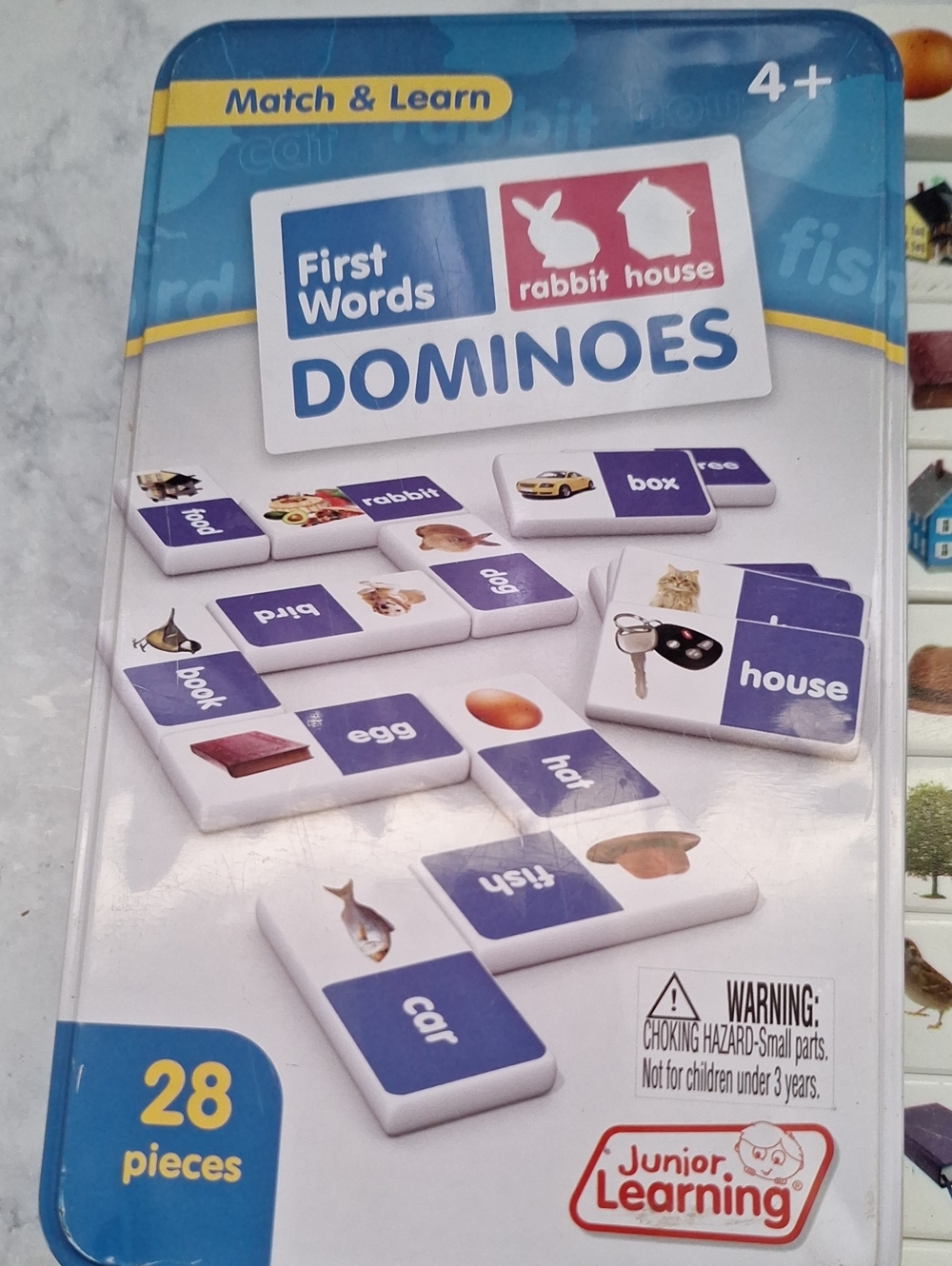 First Words Dominoes - Blue